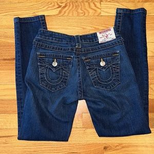 TRUE RELIGION JODIE SKINNY JEANS, SIZE: 27
